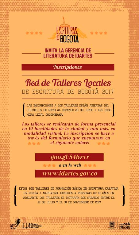 Talleres de Escritura de Bogotá - Idartes